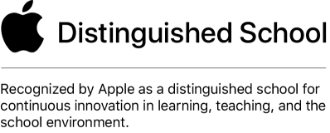 apple distinguished school badge