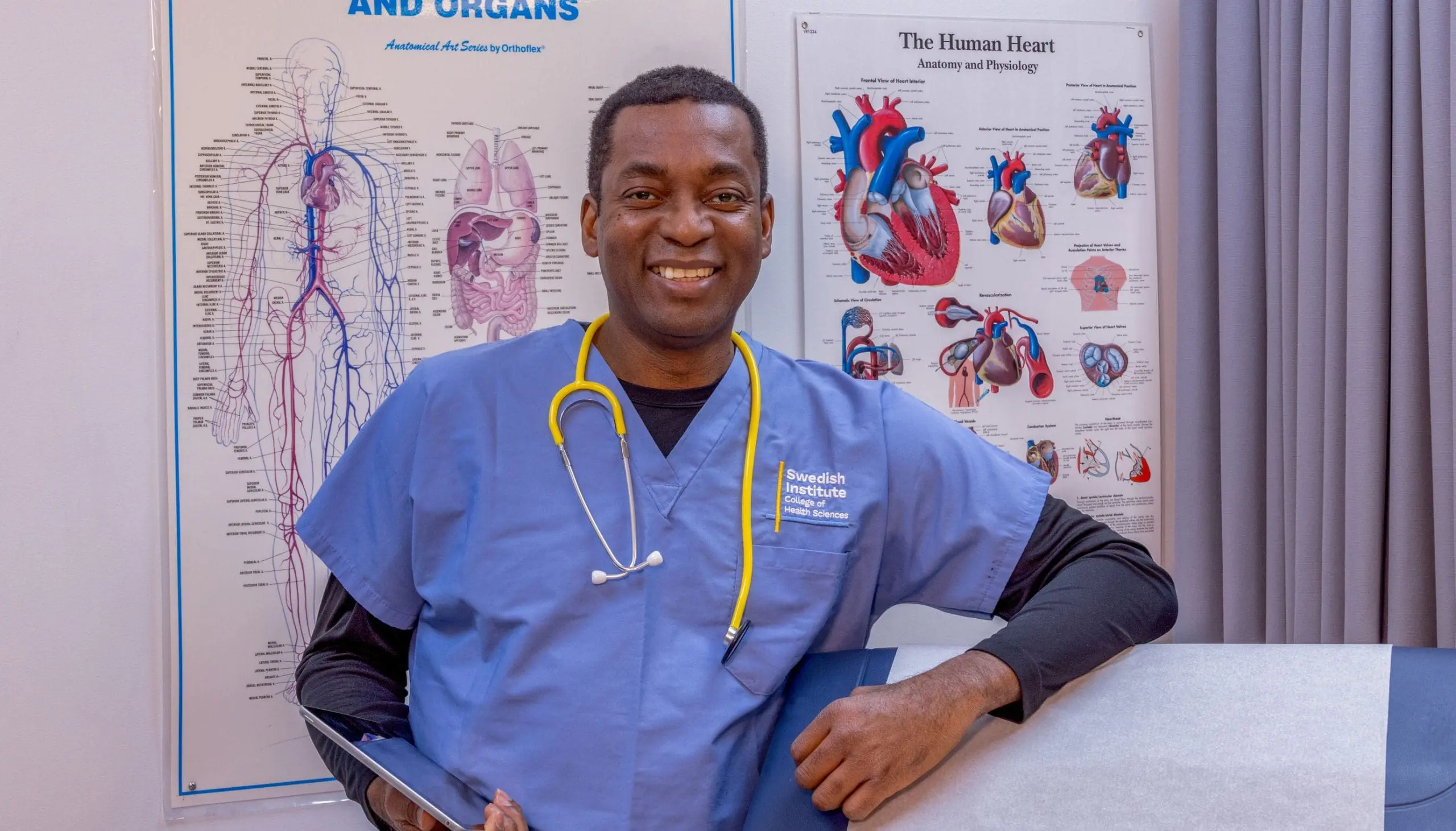 happy medical assistant student