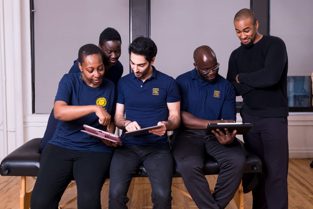 Group of Students using their iPads - Swedish Institute - New York, NY